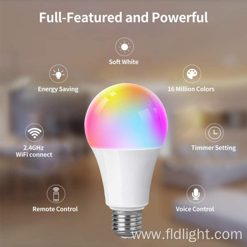 wifi smart lamp Smart light bulb with Tuya